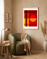 Geometric No. 525 framed in a tender room thumbnail