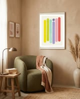 Rainbow Stripes framed in a tender room thumbnail