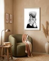 Cat framed in a tender room thumbnail