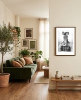 Pin Up Mugshot framed in a grounding room thumbnail