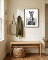 Pin Up Mugshot framed in a relaxed room thumbnail