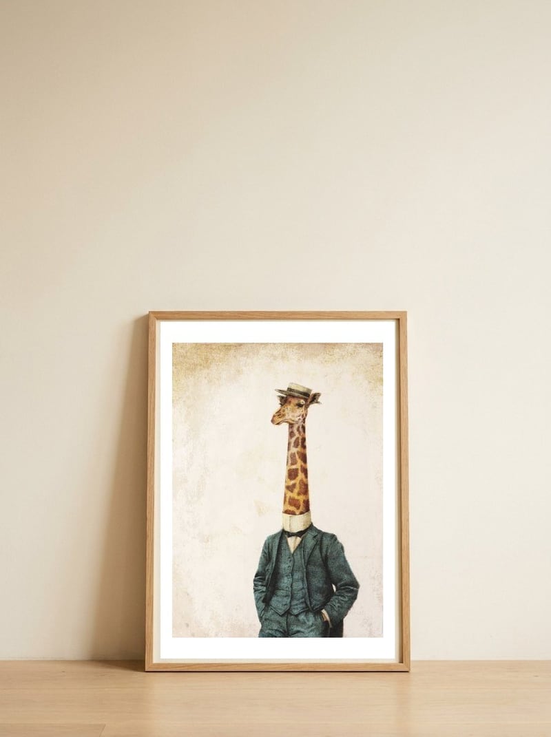 High Class Gentleman — framed, leaning against the wall