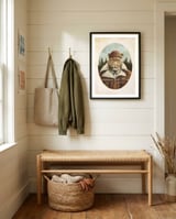 Lumberjack framed in a relaxed room thumbnail
