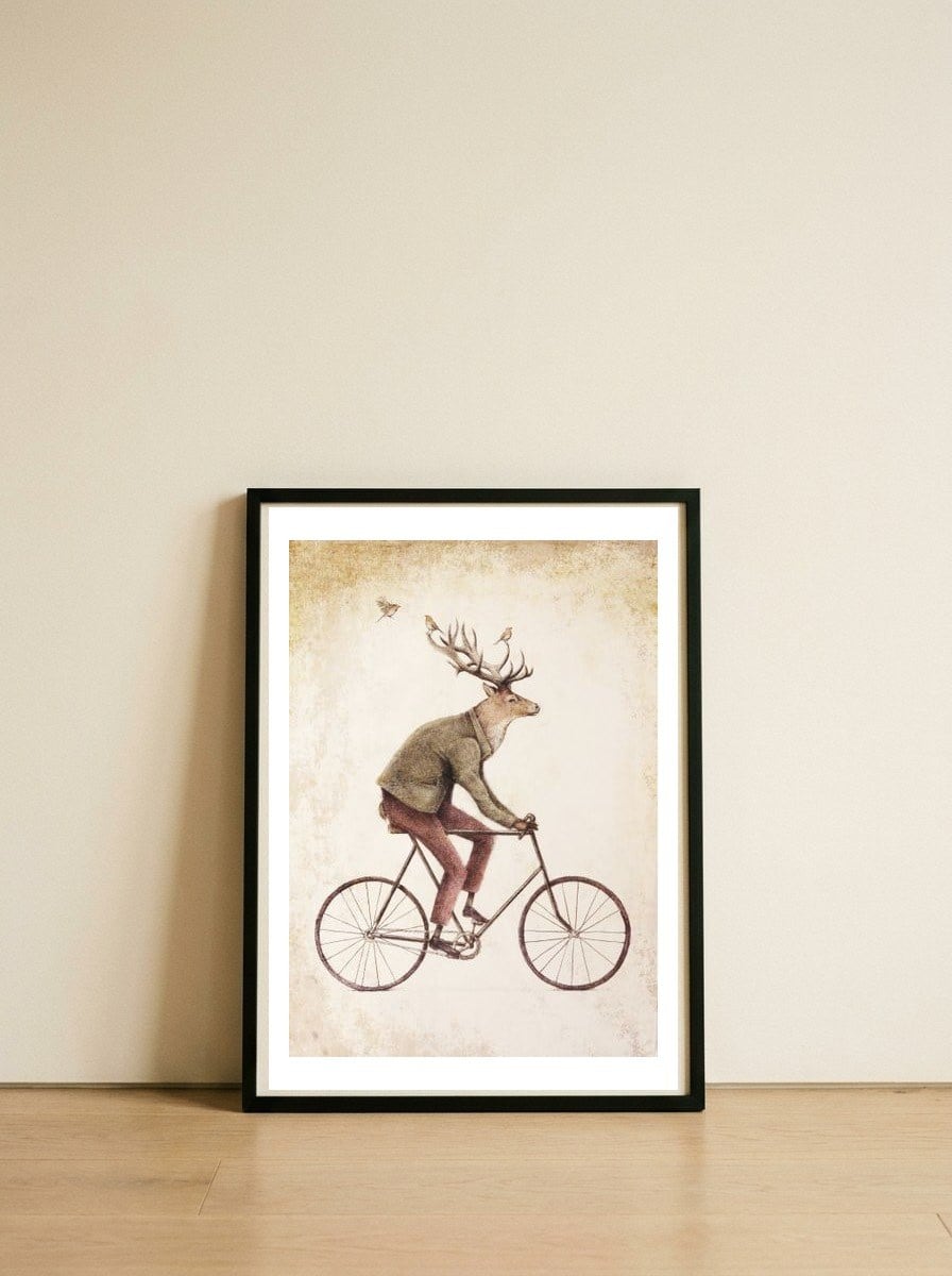 Even a Gentleman rides — framed, leaning against the wall