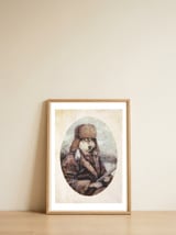 Mountain Wolf — framed, leaning against the wall thumbnail