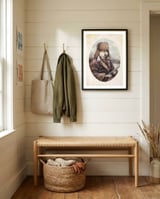 Mountain Wolf framed in a relaxed room thumbnail