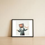 Mr Brainwash — framed, leaning against the wall thumbnail