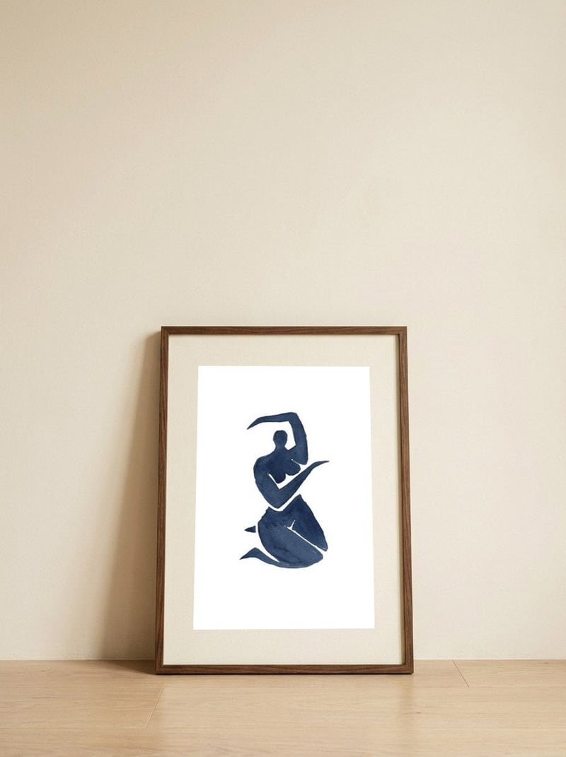 Desire — framed, leaning against the wall