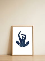 Feeling Fine — framed, leaning against the wall thumbnail