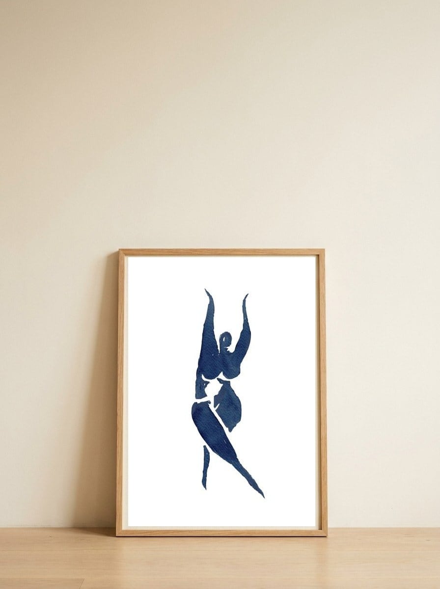 La Danse — framed, leaning against the wall