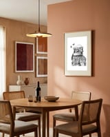 Butterflies in Space framed in a intimate room thumbnail