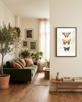 Butterflies I framed in a grounding room thumbnail