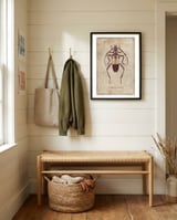 Pachyteria Dimidiata framed in a relaxed room thumbnail