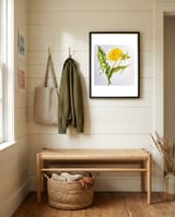 Dandelion framed in a relaxed room thumbnail
