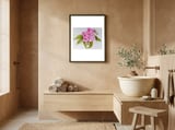Peony framed in a serene room thumbnail