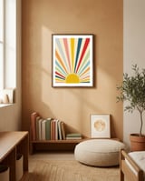 Sun Shines Inside You framed in a gentle room thumbnail