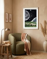Supermoon framed in a tender room thumbnail