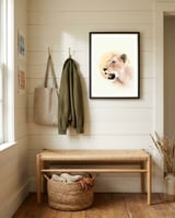 Lioness framed in a relaxed room thumbnail