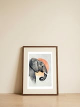 Elephant — framed, leaning against the wall thumbnail