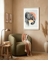 Elephant framed in a tender room thumbnail