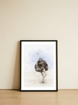 Ostrich — framed, leaning against the wall thumbnail