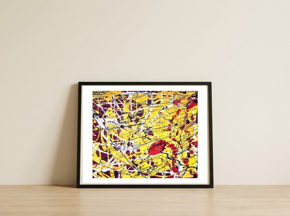 Experience — framed, leaning against the wall