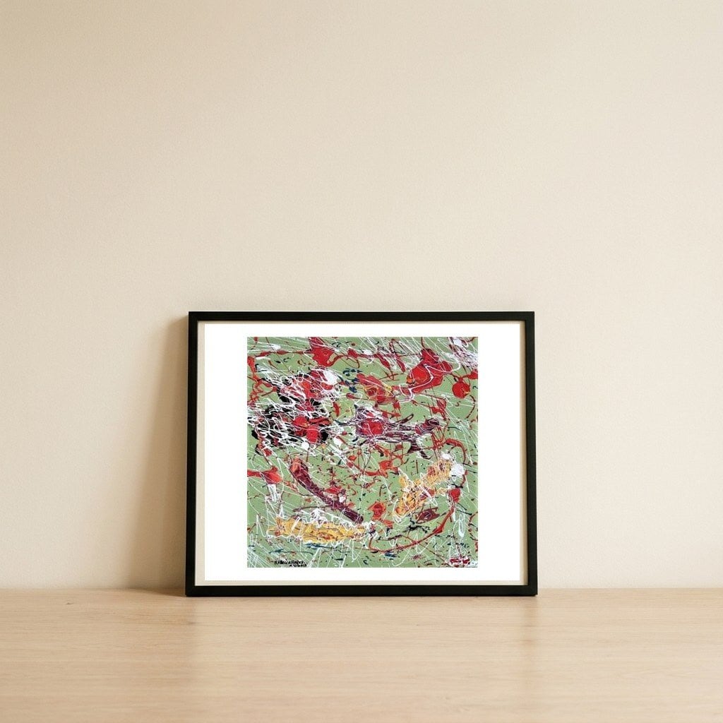 Lively Creatures — framed, leaning against the wall