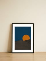 Digital Sunset — framed, leaning against the wall thumbnail