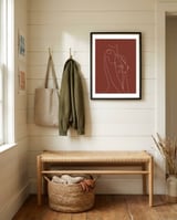 Female chest line-brown framed in a relaxed room thumbnail