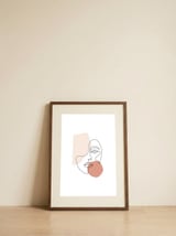 City lady — framed, leaning against the wall thumbnail