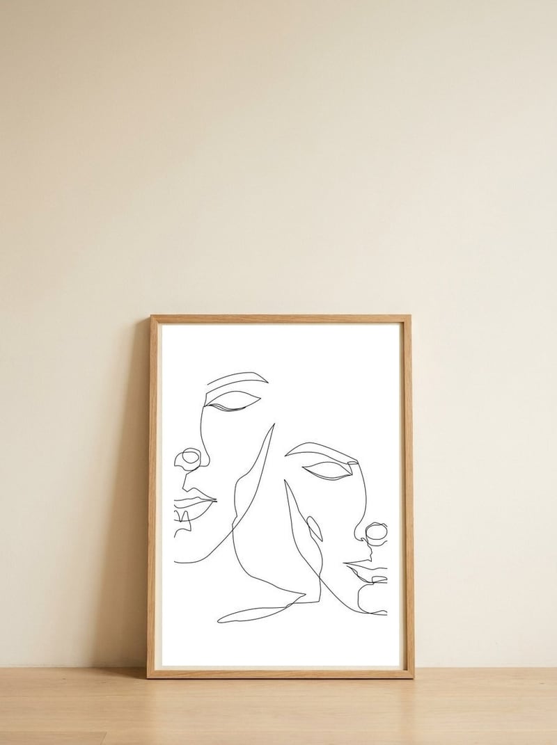 Male couple face — framed, leaning against the wall