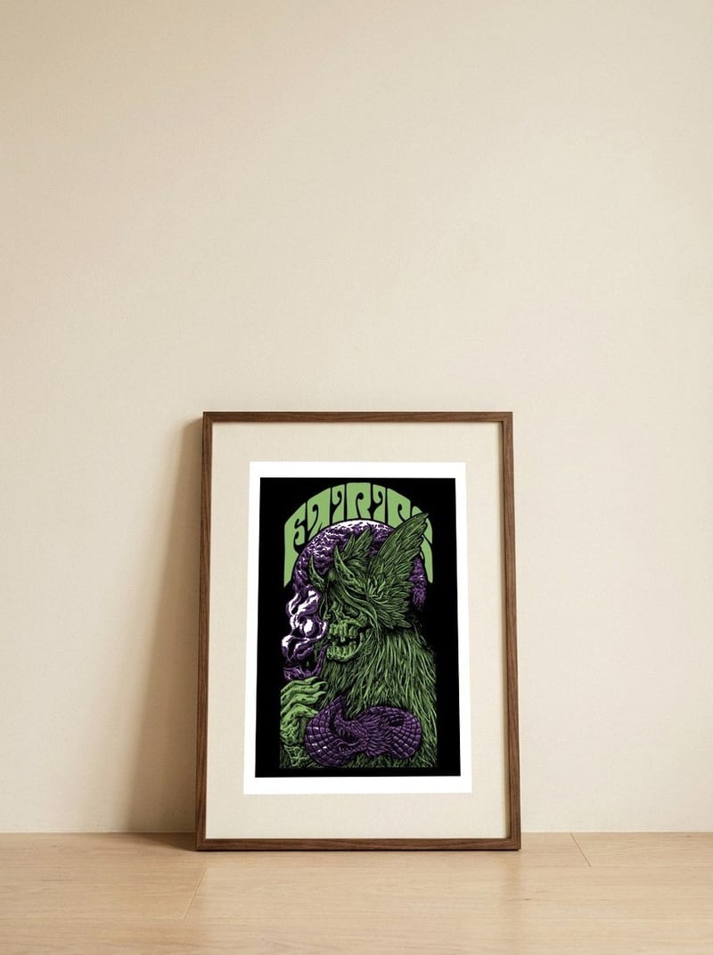 Valkryie — framed, leaning against the wall
