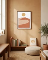 Desert Mountains #1 framed in a gentle room thumbnail
