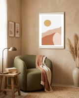 Desert Mountains #3 framed in a tender room thumbnail
