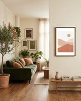 Desert Mountain #5 framed in a grounding room thumbnail