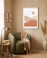 Desert Mountain #5 framed in a tender room thumbnail