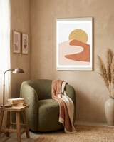 Desert Mountains #6 framed in a tender room thumbnail