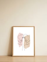 Peachy girls — framed, leaning against the wall thumbnail