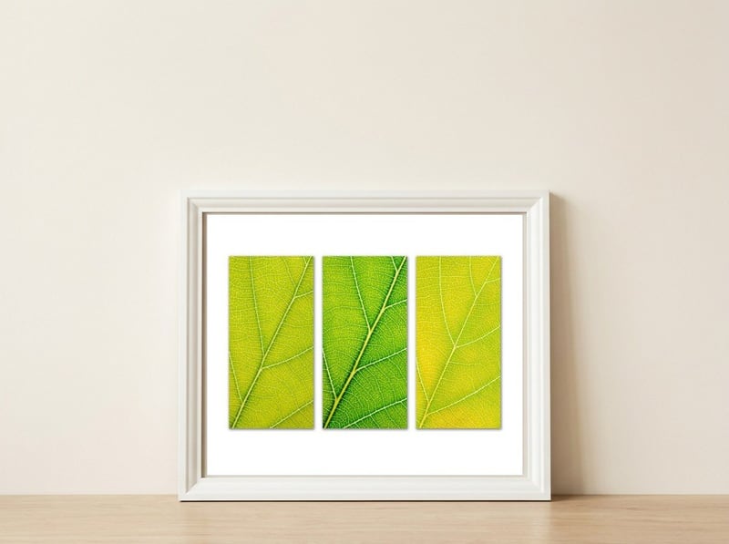 Autumn Leaves — framed, leaning against the wall