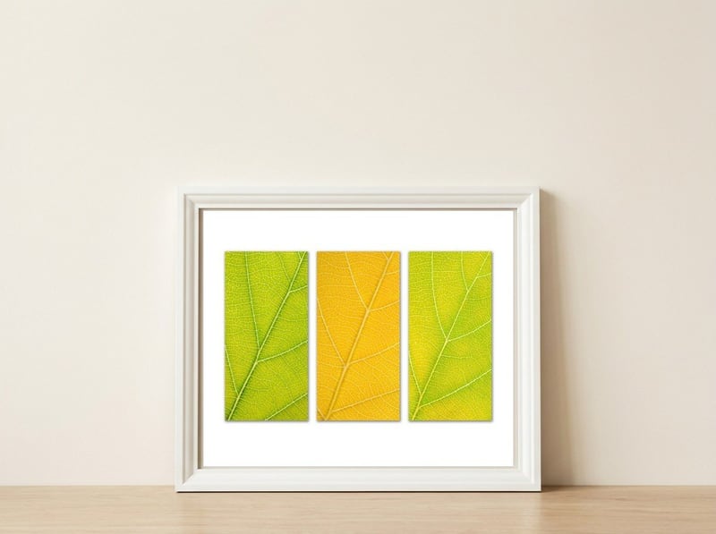 Autumn Leaves — framed, leaning against the wall