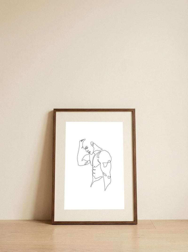 Wake boy b — framed, leaning against the wall