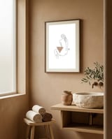 Wake woman a framed in a serene room thumbnail