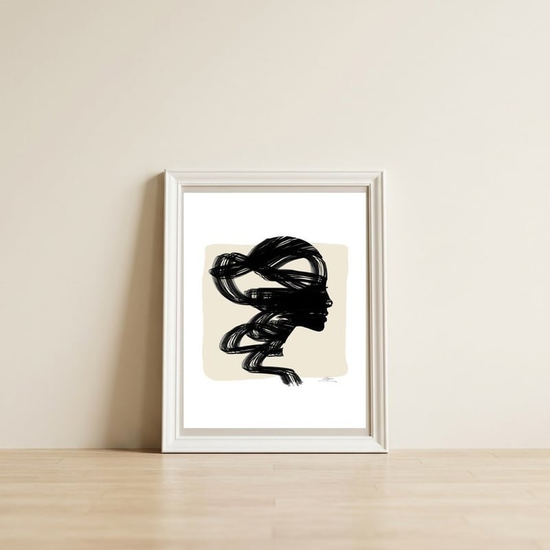 Aopela - GloryPaint Figures Collection — framed, leaning against the wall