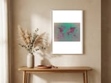 World Map text green framed in a welcoming room thumbnail