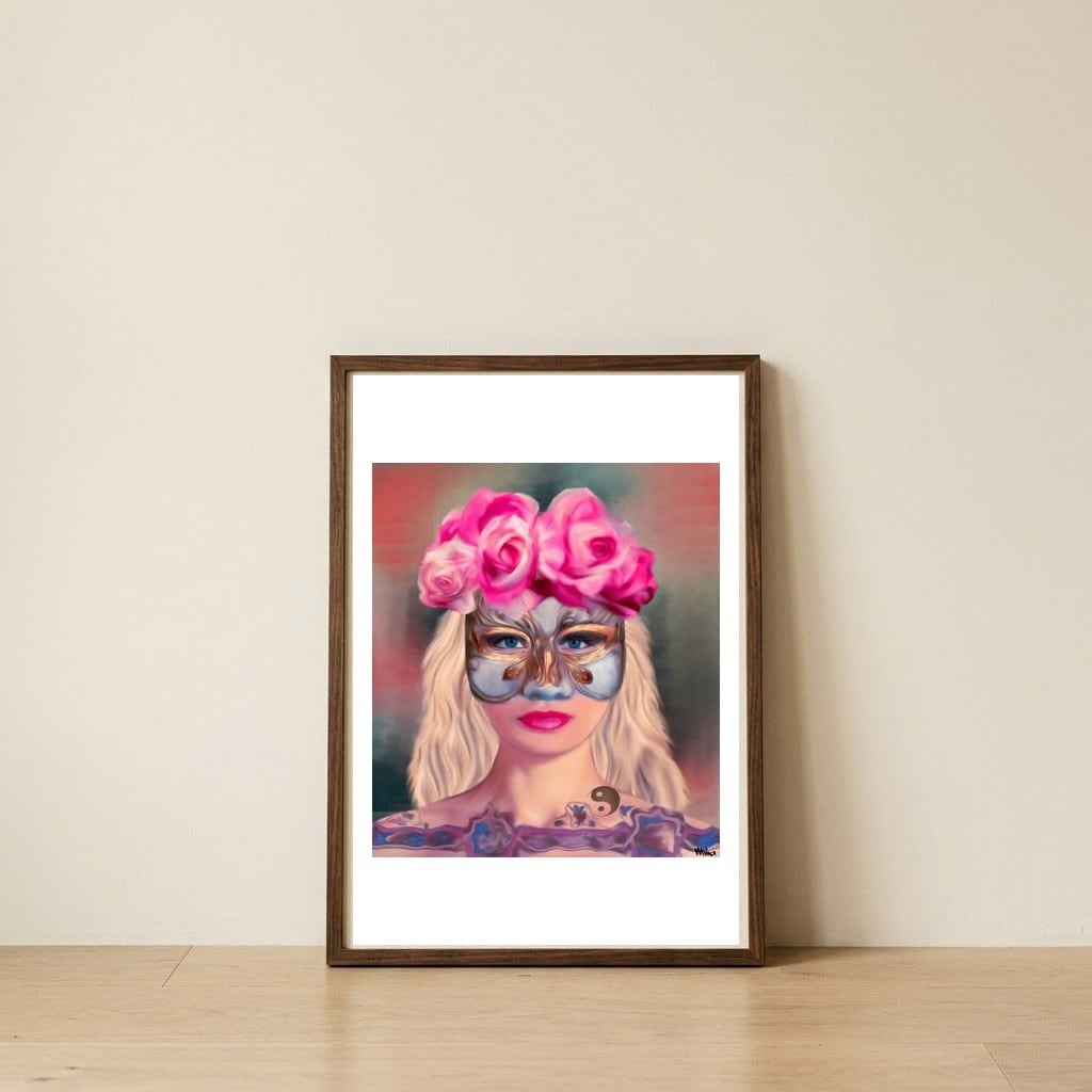 Allegory Of Duality And Shadow — framed, leaning against the wall