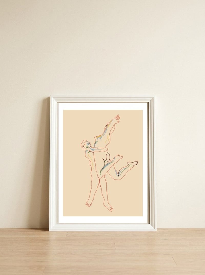 Dance — framed, leaning against the wall