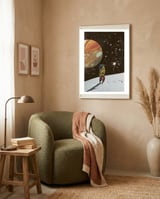 Hiking On The Moon framed in a tender room thumbnail