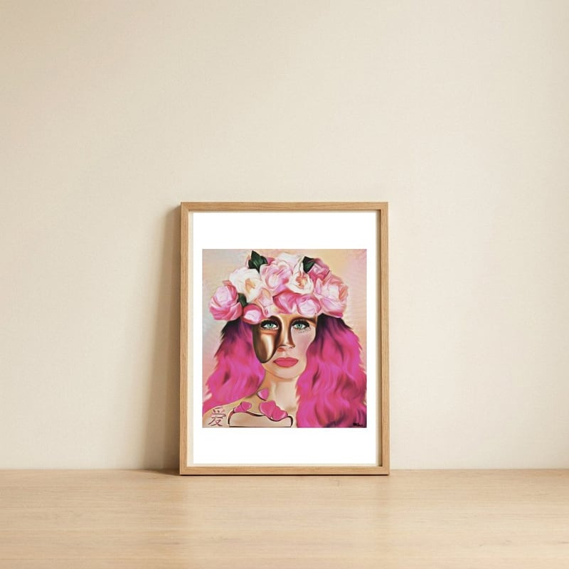 Allegory Of Love — framed, leaning against the wall