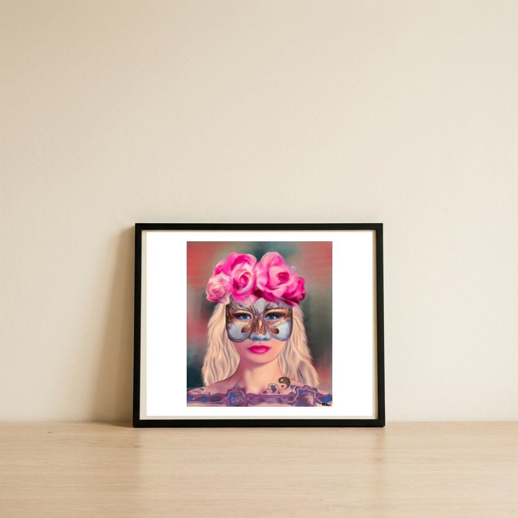 Allegory Of Duality And Shadow — framed, leaning against the wall