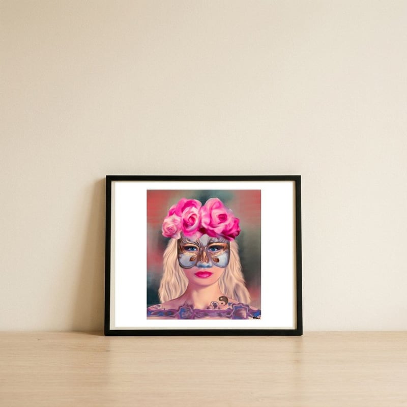 Allegory Of Duality And Shadow — framed, leaning against the wall